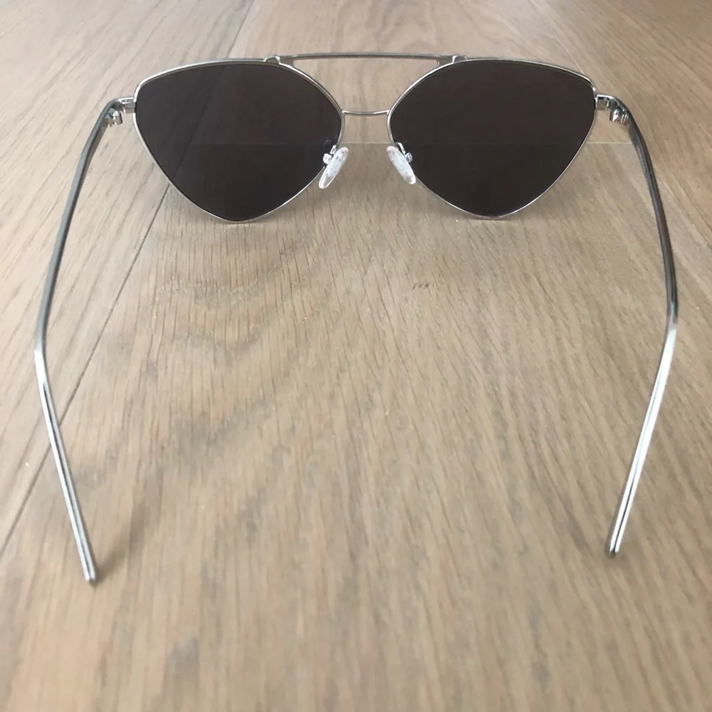 Gray aviator sunglasses reflective classic cute shades essentials sun protection